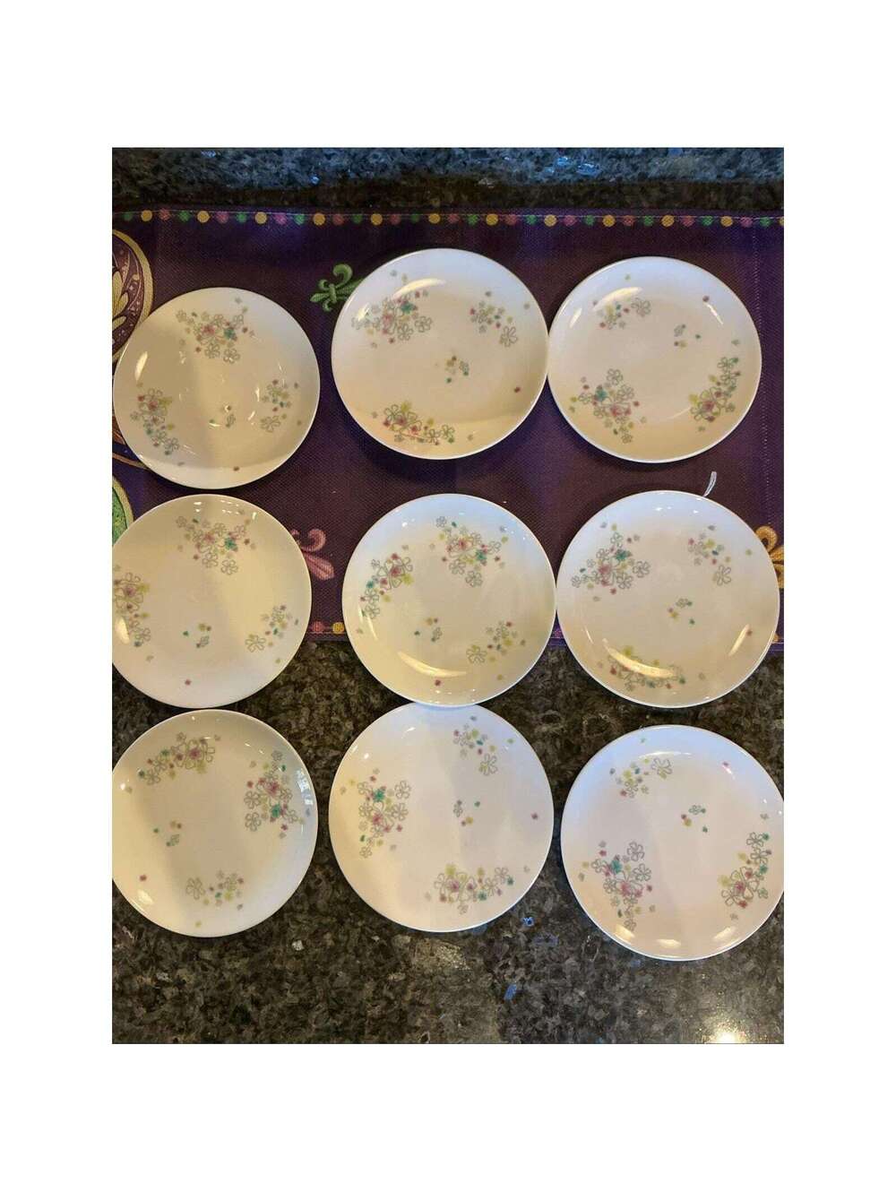 MCM Rosenthal Raymond Loews "Gayety" Continental China Plates twelve 6" plates